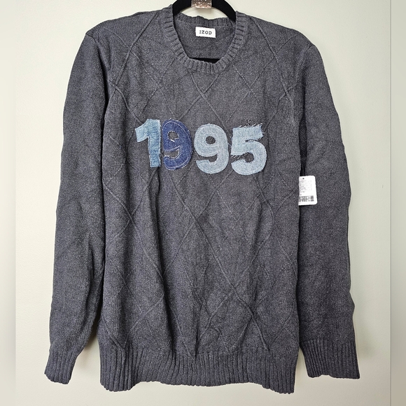 ReMADE By UO Urban Renewal 1995 Denim Patch Sweater, S/M **EACH ONE UNIQUE** - Picture 9 of 9